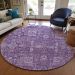 Addison Rugs Chantille Purple 8'0" x 8'0" Round Room Scene