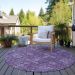 Addison Rugs Chantille Purple 8'0" x 8'0" Round Room Scene