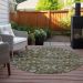 Addison Rugs Chantille Mocha 8'0" x 8'0" Round Room Scene