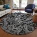 Addison Rugs Chantille Black 8'0" x 8'0" Round Room Scene