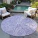 Addison Rugs Chantille Lavender 8'0" x 8'0" Round Room Scene