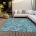 Addison Rugs Chantille Turquoise 3'0" x 5'0" Room Scene