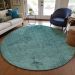 Addison Rugs Chantille Teal 8'0" x 8'0" Round Room Scene