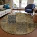 Addison Rugs Chantille Brown 8'0" x 8'0" Round Room Scene