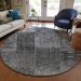 Addison Rugs Chantille Gray 8'0" x 8'0" Round Room Scene