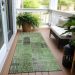 Addison Rugs Chantille Green 2'3" x 7'6" Runner Room Scene