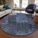 Addison Rugs Chantille Navy 8'0" x 8'0" Round Room Scene
