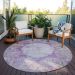 Addison Rugs Chantille Purple 8'0" x 8'0" Round Room Scene