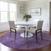 Addison Rugs Chantille Purple 8'0" x 8'0" Round Room Scene
