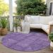 Addison Rugs Chantille Purple 8'0" x 8'0" Round Room Scene