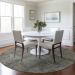 Addison Rugs Chantille Taupe 8'0" x 8'0" Round Room Scene
