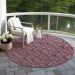 Addison Rugs Chantille Merlot 8'0" x 8'0" Round Room Scene