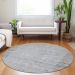 Addison Rugs Chantille Taupe 8'0" x 8'0" Round Room Scene
