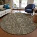 Addison Rugs Chantille Brown 8'0" x 8'0" Round Room Scene