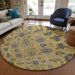 Addison Rugs Chantille Honey 8'0" x 8'0" Round Room Scene