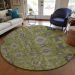 Addison Rugs Chantille Olive 8'0" x 8'0" Round Room Scene