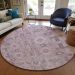 Addison Rugs Chantille Pink 8'0" x 8'0" Round Room Scene