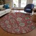 Addison Rugs Chantille Red 8'0" x 8'0" Round Room Scene