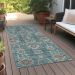 Addison Rugs Chantille Teal 2'3" x 7'6" Runner Room Scene