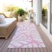 Addison Rugs Chantille Pink 2'3" x 7'6" Runner Room Scene