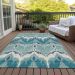 Addison Rugs Chantille Teal 2'6" x 3'10" Room Scene