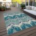 Addison Rugs Chantille Teal 2'6" x 3'10" Room Scene