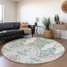 Addison Rugs Chantille Mint 8'0" x 8'0" Round Room Scene