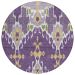 Addison Rugs Chantille Purple 8'0" x 8'0" Round Collection