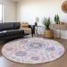 Addison Rugs Chantille Blush 8'0" x 8'0" Round Room Scene