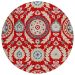Addison Rugs Chantille Red 8'0" x 8'0" Round Collection