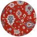 Addison Rugs Chantille Red 8'0" x 8'0" Round Collection