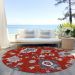 Addison Rugs Chantille Red 8'0" x 8'0" Round Room Scene