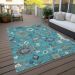 Addison Rugs Chantille Teal 10'0" x 14'0" Room Scene