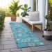 Addison Rugs Chantille Teal 2'3" x 7'6" Runner Room Scene