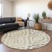Addison Rugs Chantille Beige 8'0" x 8'0" Round Room Scene