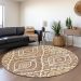 Addison Rugs Chantille Paprika 8'0" x 8'0" Round Room Scene