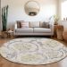 Addison Rugs Chantille Silver 8'0" x 8'0" Round Room Scene