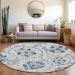 Addison Rugs Chantille Sky 8'0" x 8'0" Round Room Scene