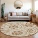 Addison Rugs Chantille Terracotta 8'0" x 8'0" Round Room Scene