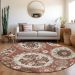Addison Rugs Chantille Paprika 8'0" x 8'0" Round Room Scene