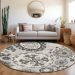Addison Rugs Chantille Silver 8'0" x 8'0" Round Room Scene