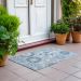 Addison Rugs Chantille Sky 1'8" x 2'6" Room Scene