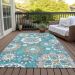 Addison Rugs Chantille Teal 5'0" x 7'6" Room Scene