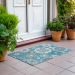 Addison Rugs Chantille Teal 1'8" x 2'6" Room Scene