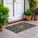 Addison Rugs Chantille Black 1'8" x 2'6" Room Scene
