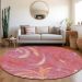 Addison Rugs Chantille Blush 8'0" x 8'0" Round Room Scene