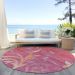 Addison Rugs Chantille Blush 8'0" x 8'0" Round Room Scene