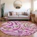 Addison Rugs Chantille Lavender 8'0" x 8'0" Round Room Scene