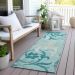 Addison Rugs Chantille Teal 2'3" x 7'6" Runner Room Scene