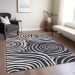 Addison Rugs Chantille Black 5'0" x 7'6" Room Scene